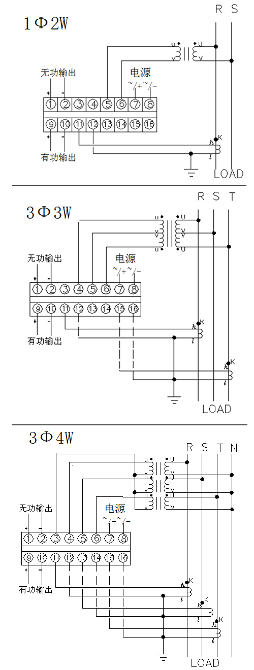 NKB-28S 塑壳型功率变送器(图2)